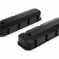 Mr. Gasket Fabricated Aluminum Valve Covers - Black Finish - 6832BG