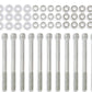 Mr. Gasket Fabricated Aluminum Valve Covers - Silver - 6843G