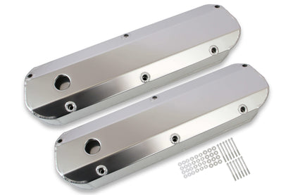 Mr. Gasket Fabricated Aluminum Valve Covers - Silver - 6843G