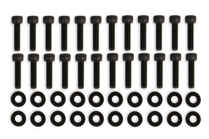 Mr. Gasket Fabricated Valve Cover Hardware - Black - 68502BG
