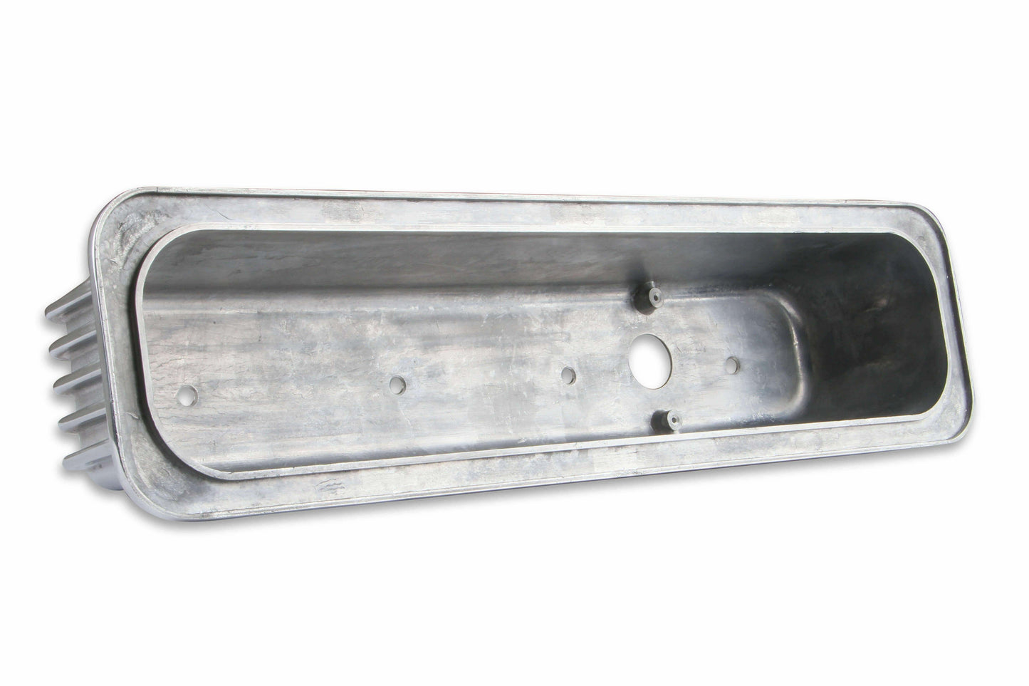Mr. Gasket Cast Aluminum Ball Milled Center Bolt Valve Covers - Polished - 6856G