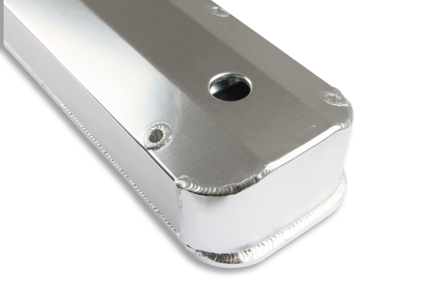 Mr. Gasket Fabricated Aluminum Valve Covers - Silver Finish - 6860G