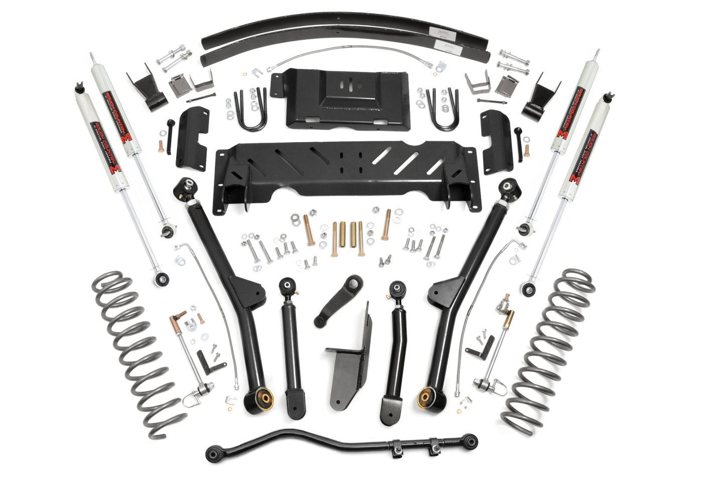 Fits Jeep Cherokee XJ (84-01) 4.5" Lift Kit; Long Arm; RR AAL; NP231; M1; 68940