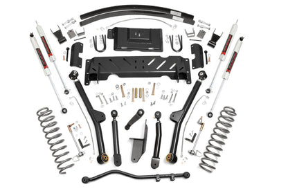 Fits Jeep Cherokee XJ (84-01) 4.5" Lift Kit; Long Arm; RR AAL; NP231; M1; 68940