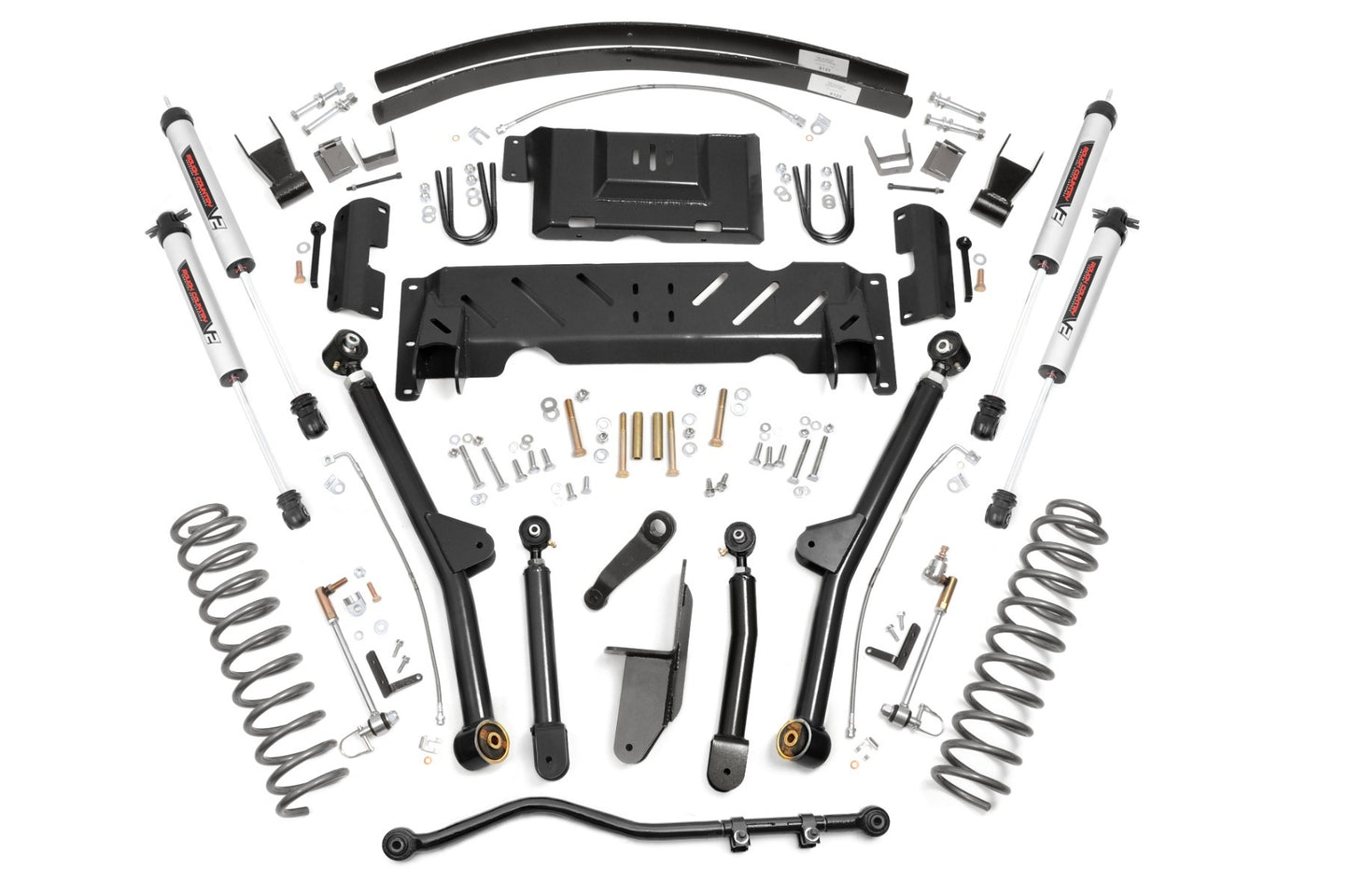 Fits Jeep Cherokee XJ (84-01) 4.5" Lift Kit; Long Arm; RR AAL; NP231; V2; 68970