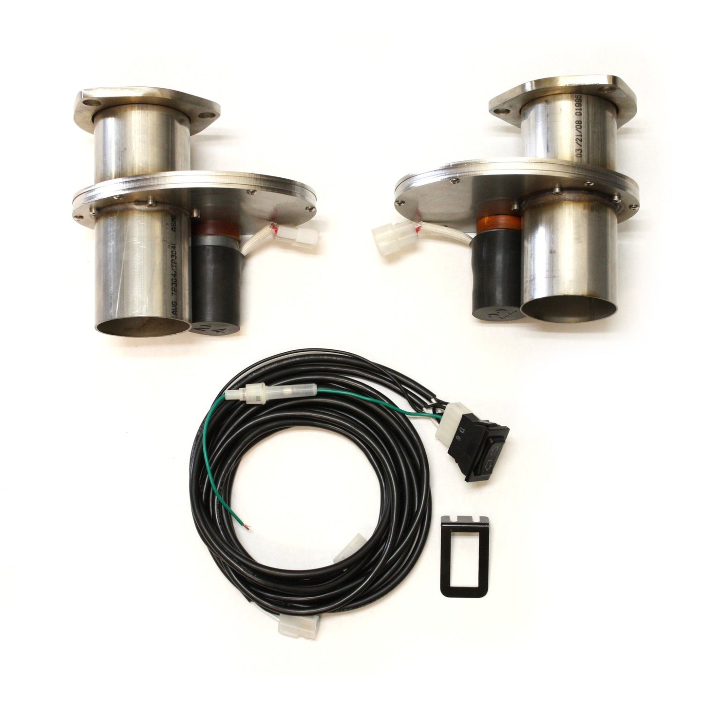 Tri-Y Headers for Electric Cut-Out 2 1/2" Pair Stainless Steel DEC250A