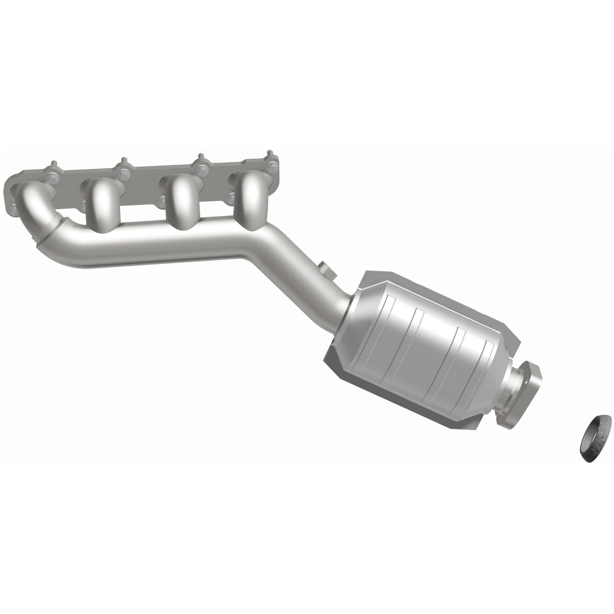 Catalytic Converter with Integrated Exhaust Manifold for HM Grade Federal / EPA Compliant Direct-Fit Manifold Catalytic