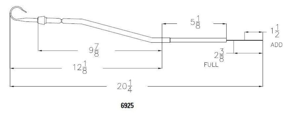 Mr. Gasket Engine Oil Dipstick & Tube - Chrome - 6925