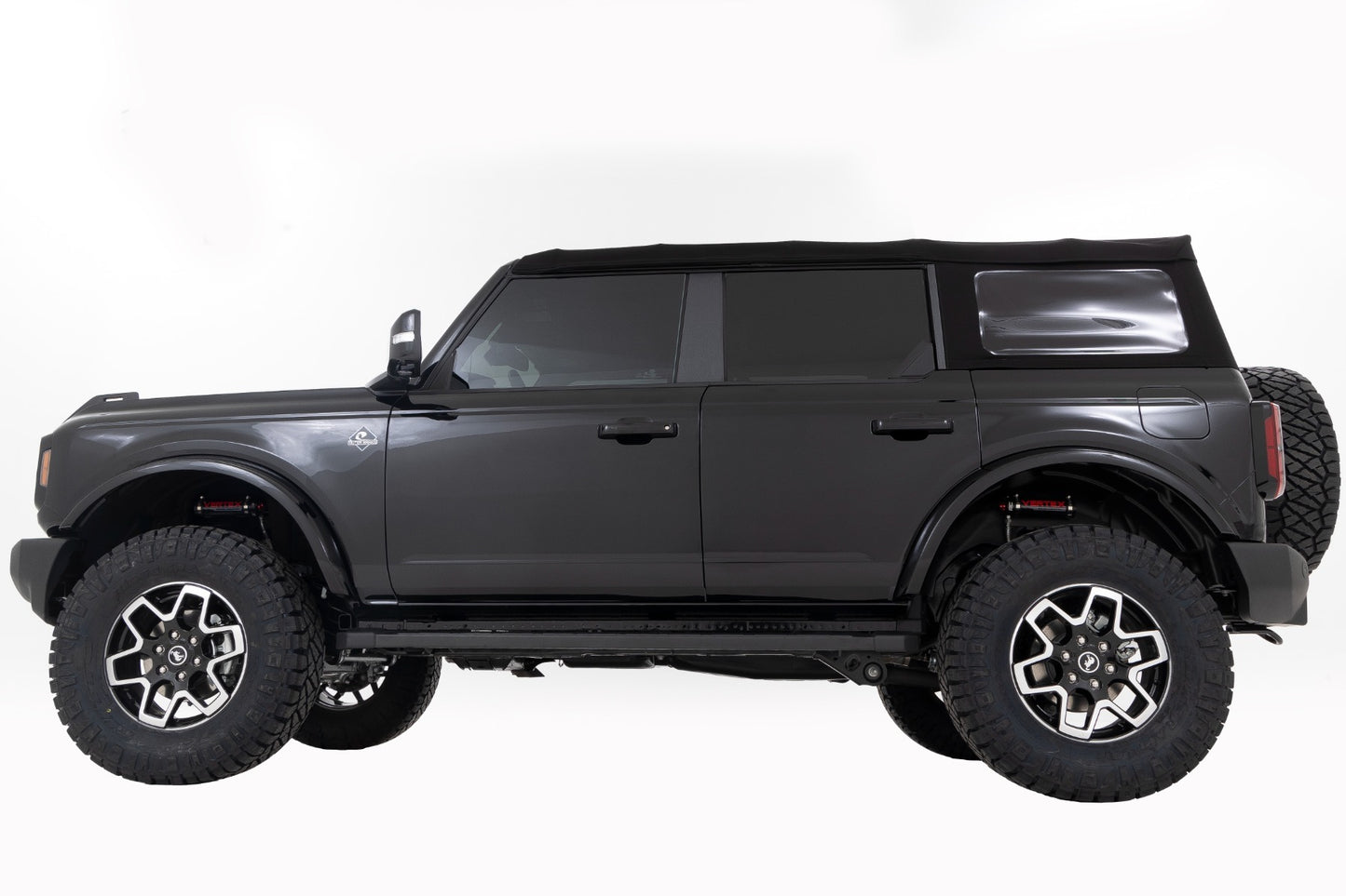 Fits Ford Bronco 4WD (2021-24) Vertex 2.5 Adjustable Coilovers; Rear; 2"; 699043