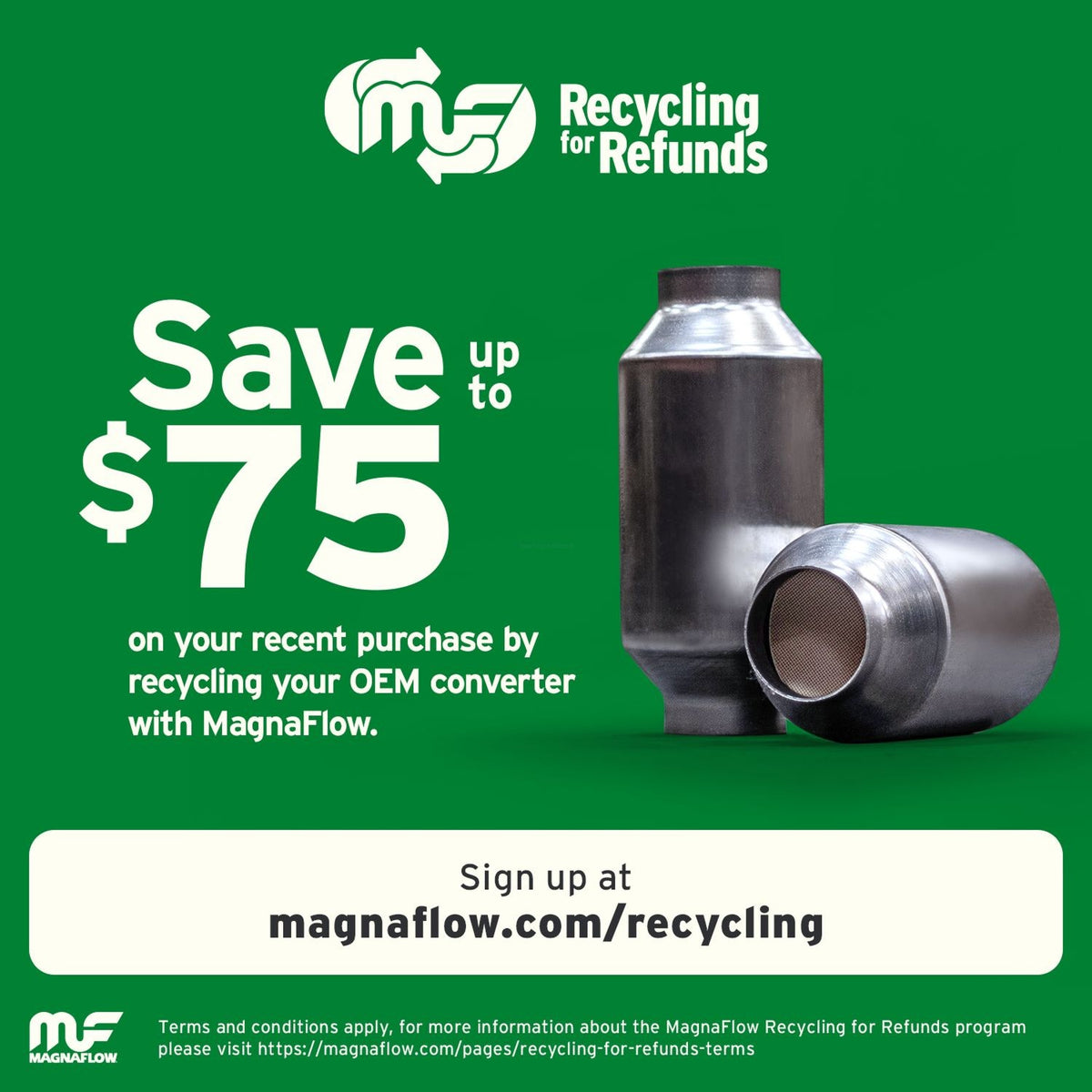Catalytic Converter for California Grade CARB Compliant Direct-Fit Catalytic Converter MagnaFlow 551304