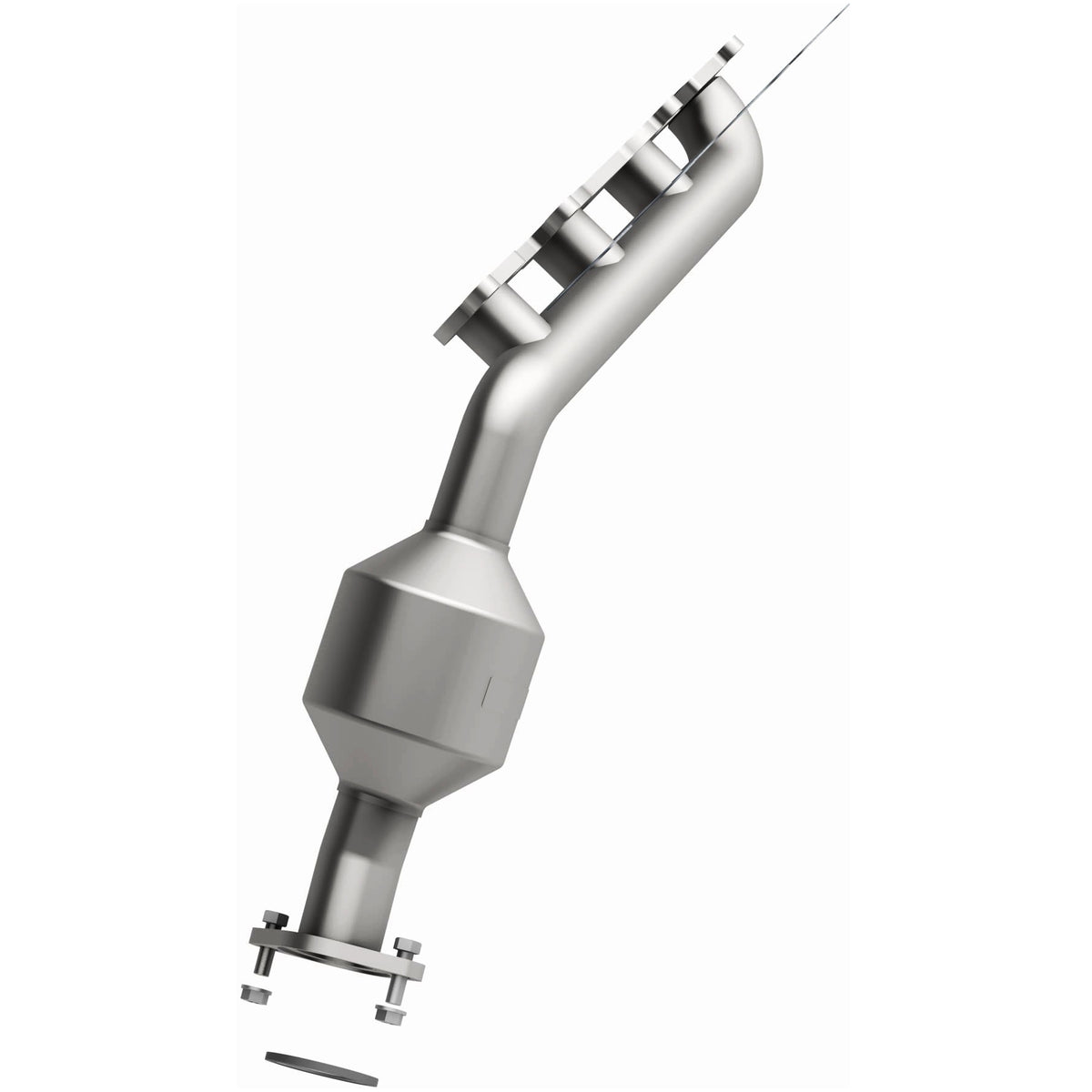 Catalytic Converter with Integrated Exhaust Manifold for HM Grade Federal / EPA Compliant Direct-Fit Manifold Catalytic