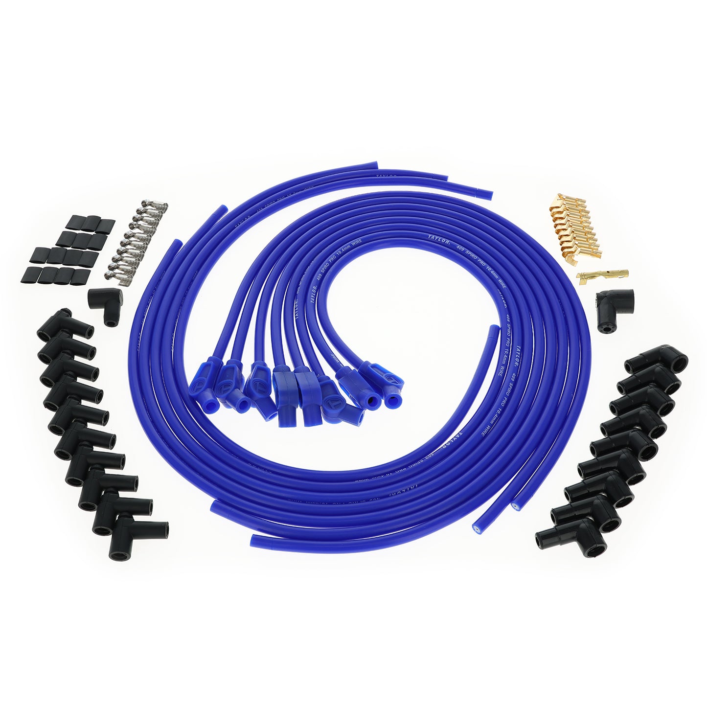 Spark Plug Wire Set Universal 10.4mm Silicone Spiro Pro 409 409 135? Blue 79653
