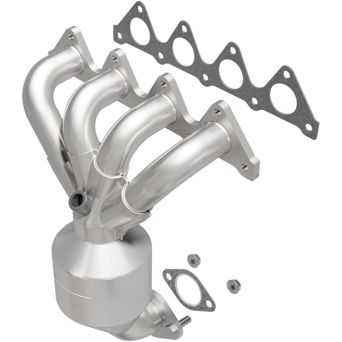 Catalytic Converter with Integrated Exhaust Manifold for HM Grade Federal / EPA Compliant Direct-Fit Manifold Catalytic
