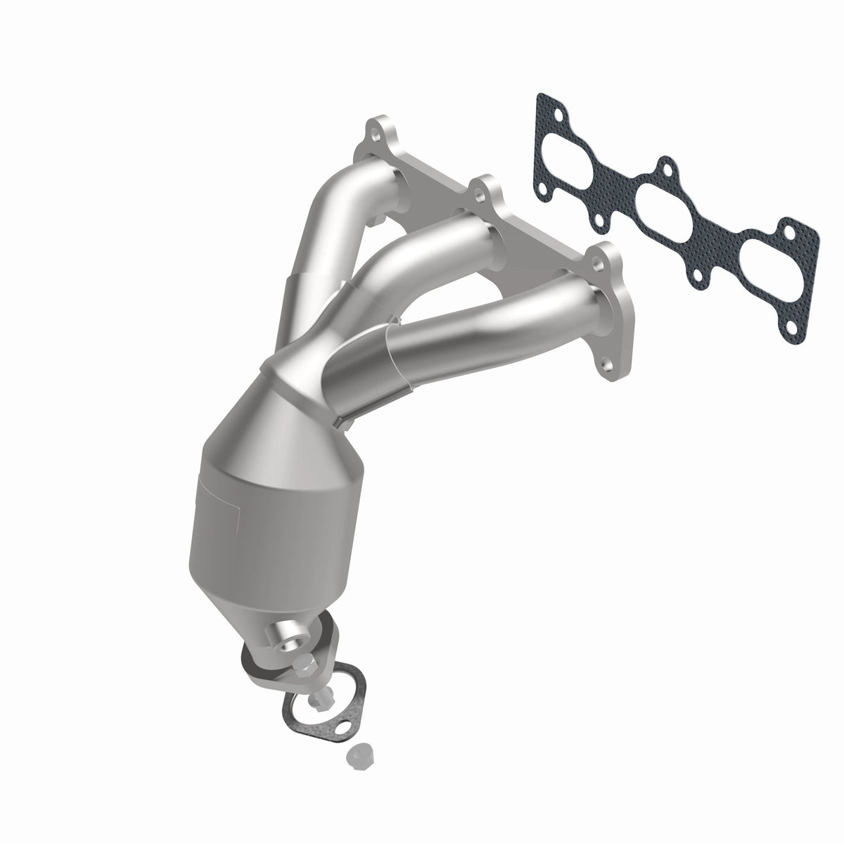 Catalytic Converter with Integrated Exhaust Manifold for HM Grade Federal / EPA Compliant Direct-Fit Manifold Catalytic