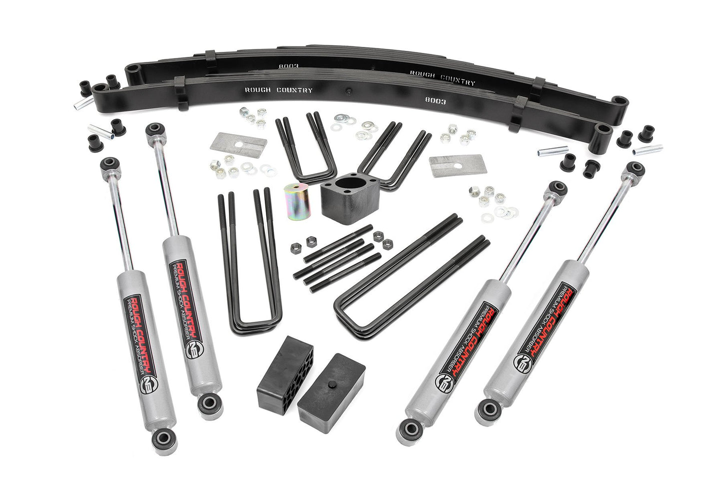 Rough Country 4 Inch Lift Kit - Rear Blocks - Dodge W100 Truck/W200 Truck 4WD (1970-1974) - 301.2