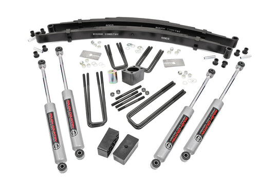 Rough Country 4 Inch Lift Kit - Rear Blocks - Dodge W100 Truck/W200 Truck 4WD (1970-1974) - 301.2