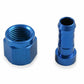 Earls Auto-Crimp Hose End - Straight - Size -8 - Blue - 700108ERL
