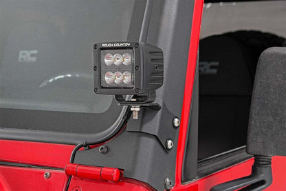 Fits Jeep Wrangler TJ (97-06) (04-06) LED Light Mount Lower A-Pillar Pod 70046