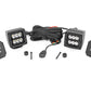 Fits Jeep Gladiator JT (18-24) LED Light Kit; Cowl Mount; 2" Black Pair; 70062