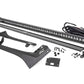 Fits Gladiator JT(18-24) LED Light Windshield 50" BLK Single Row WHT DRL 70066