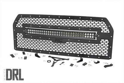 Fits Ford F-150 (2015-2017) Mesh Grille 30" Dual Row LED Black Ser 70193DRL