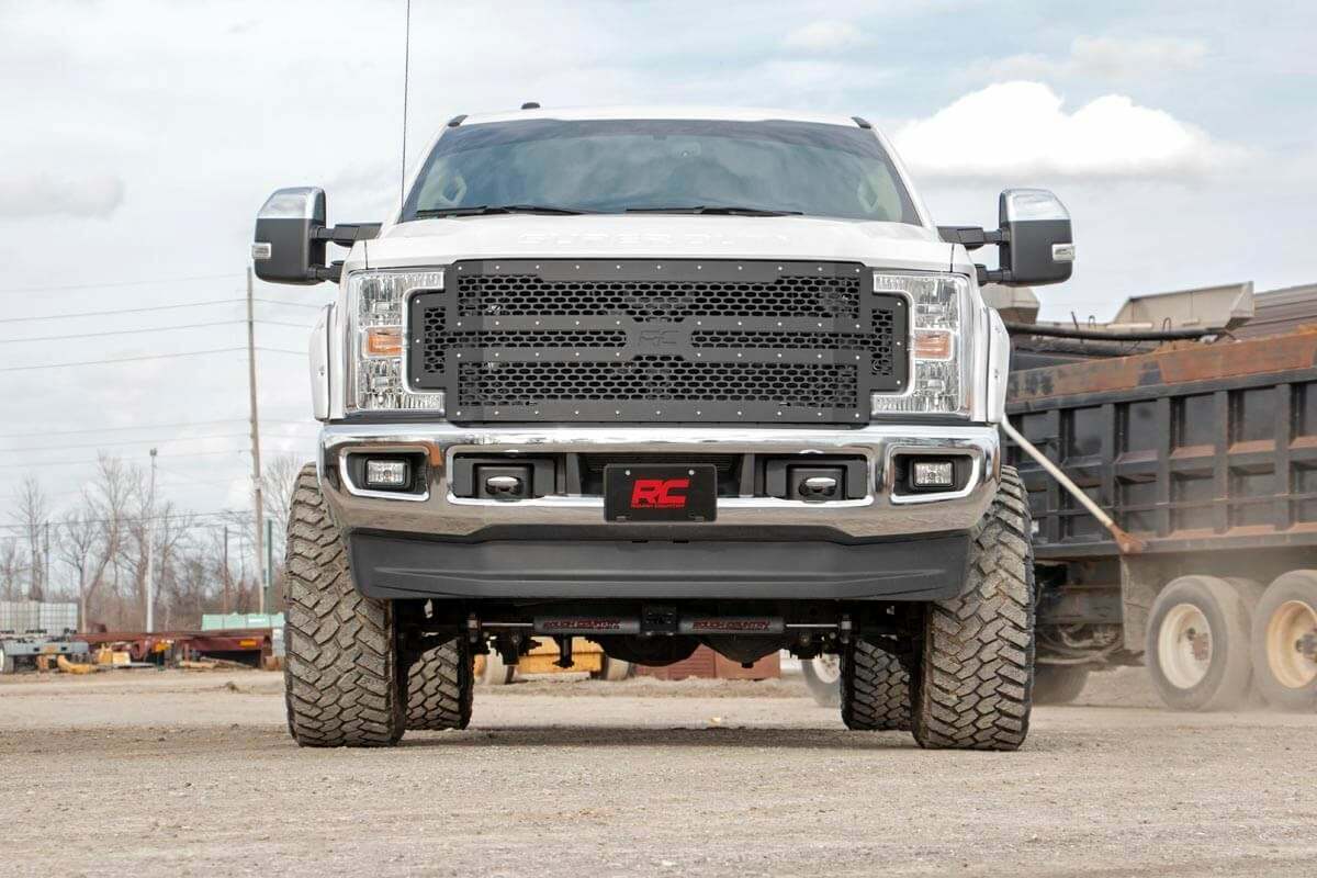 Fits Ford F-250/F-350 Super Duty 2WD/4WD (2017-2019) Mesh Grille; 70213