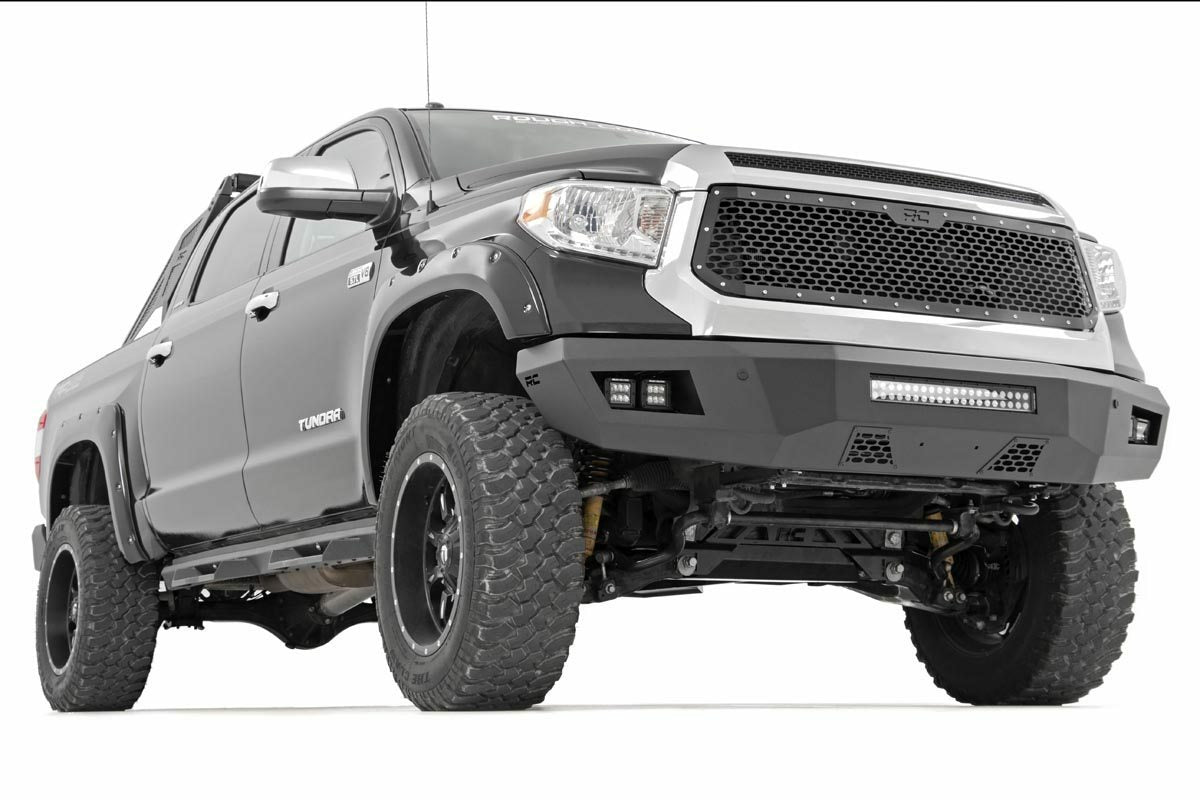 Fits Toyota Tundra 2WD/4WD (2014-2017) Mesh Grille; 70222