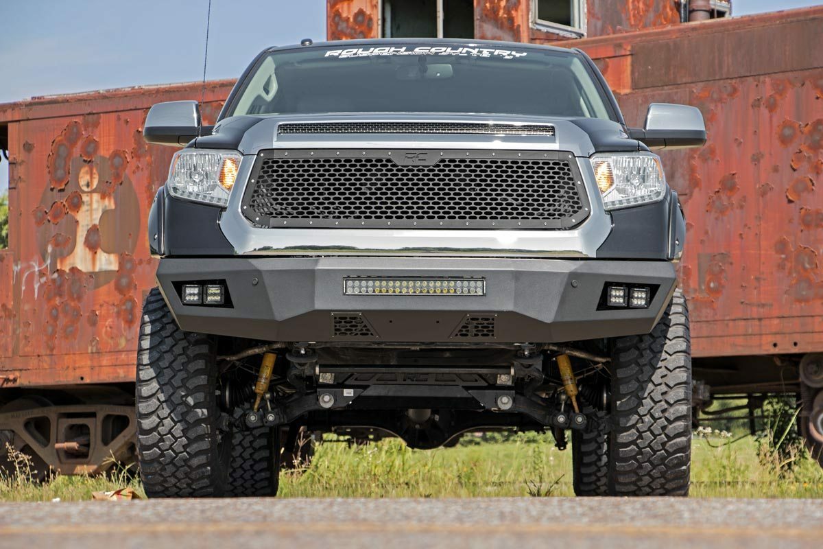 Fits Toyota Tundra 2WD/4WD (2014-2017) Mesh Grille; 70222