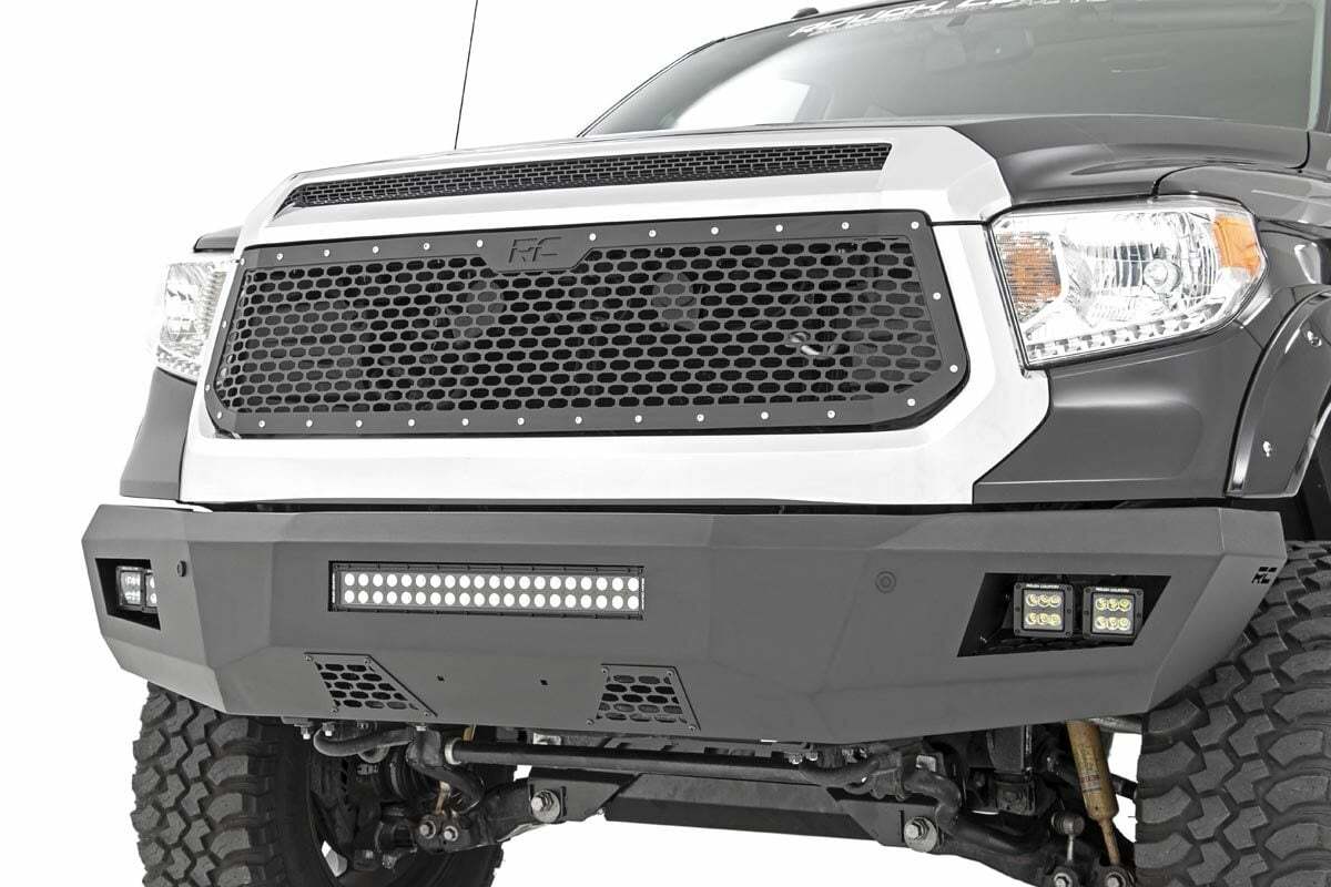 Fits Toyota Tundra 2WD/4WD (2014-2017) Mesh Grille; 70222