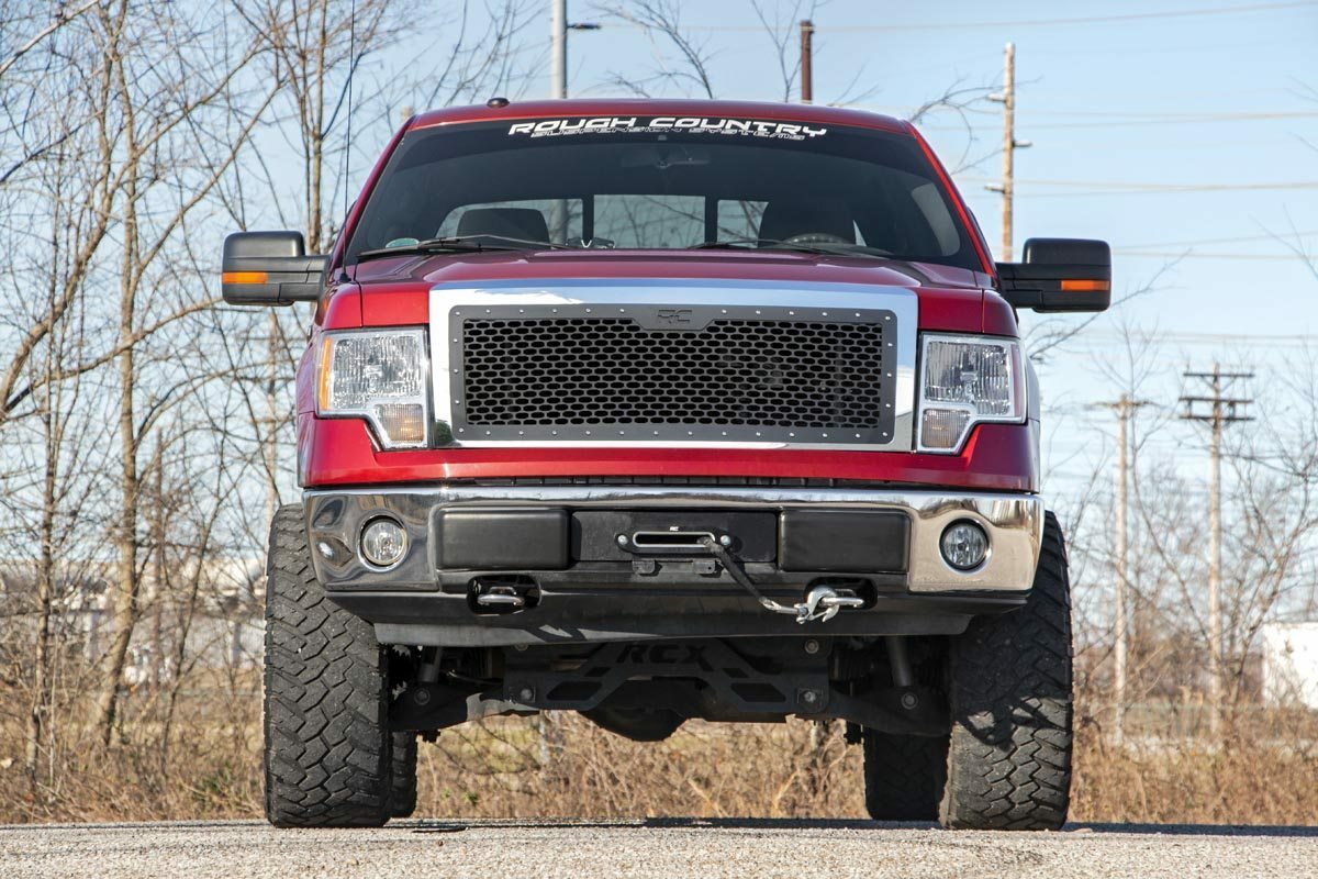 Fits Ford F-150 2WD/4WD (2009-2014) Mesh Grille; 70229