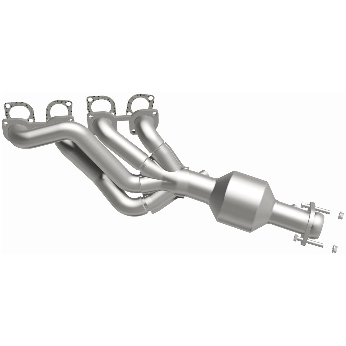 Catalytic Converter with Integrated Exhaust Manifold for HM Grade Federal / EPA Compliant Direct-Fit Manifold Catalytic