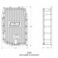 B&M Hi-Tek Deep Trans Pan for GM 6L80E (Camaro) Transmission - 70391
