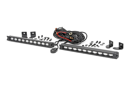 10 Inch Black Series LED Light Bar; Slim Line; Pair 70410ABL
