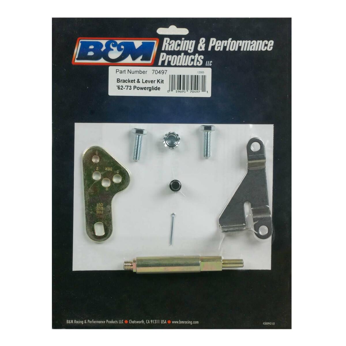 B&M Cable Bracket & Shift Lever Kit - GM - 70497