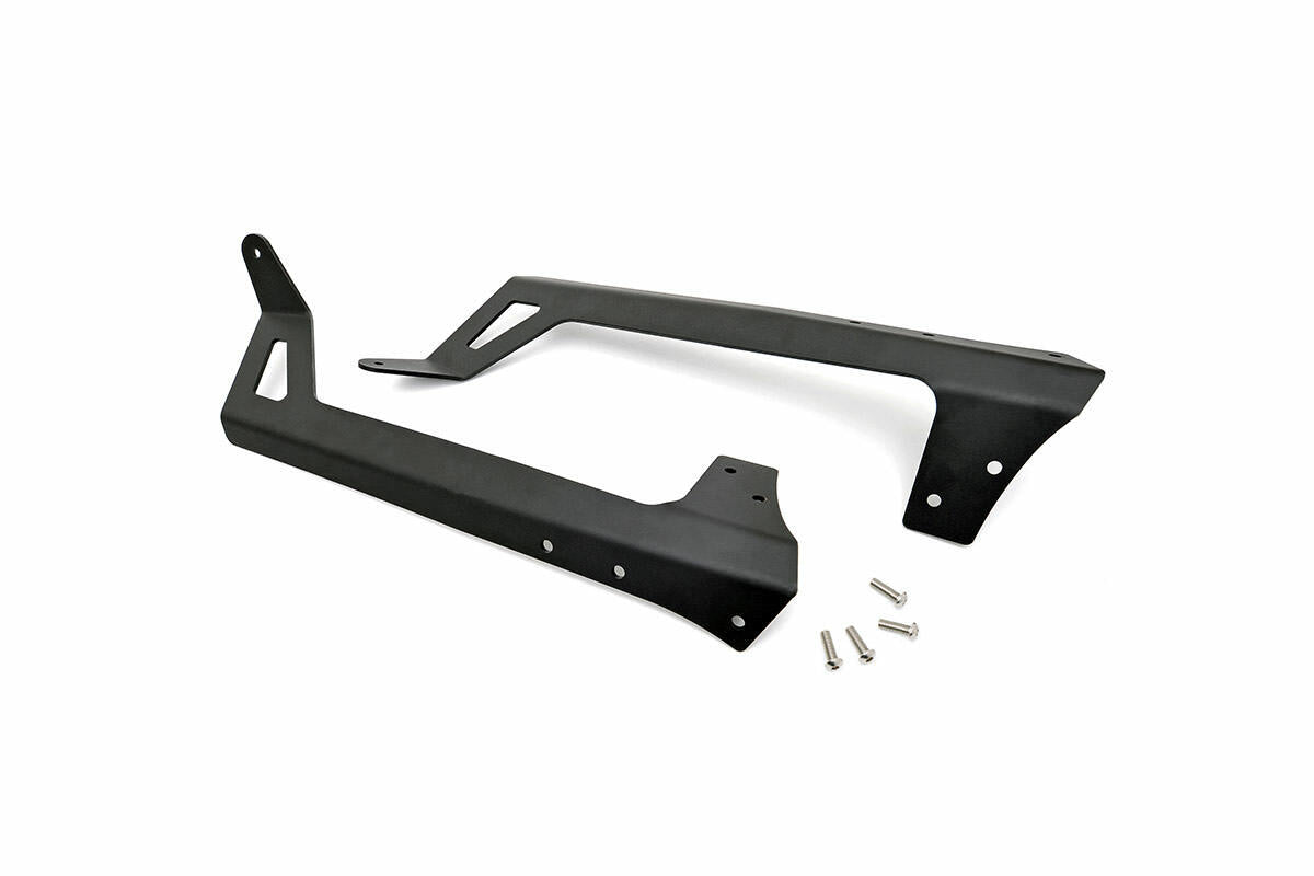 Fits Jeep Wrangler JK (07-18) LED Light Mounts; Upper Windshield; 50"; 70504