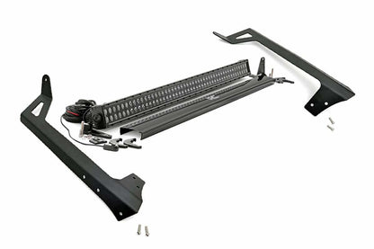 Fits Wrangler JK(07-18) LED Light Windshield Mount 50" Black Dual Row 70504BL
