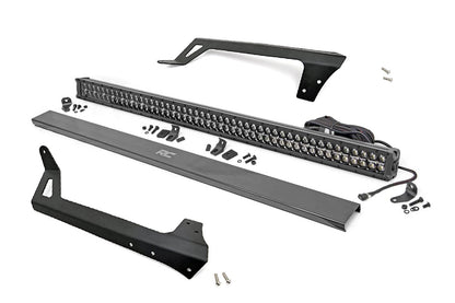 Fits Wrangler JK(07-18) LED Light Windshield Mnt 50" Black Dual Row 70504BLDRLA