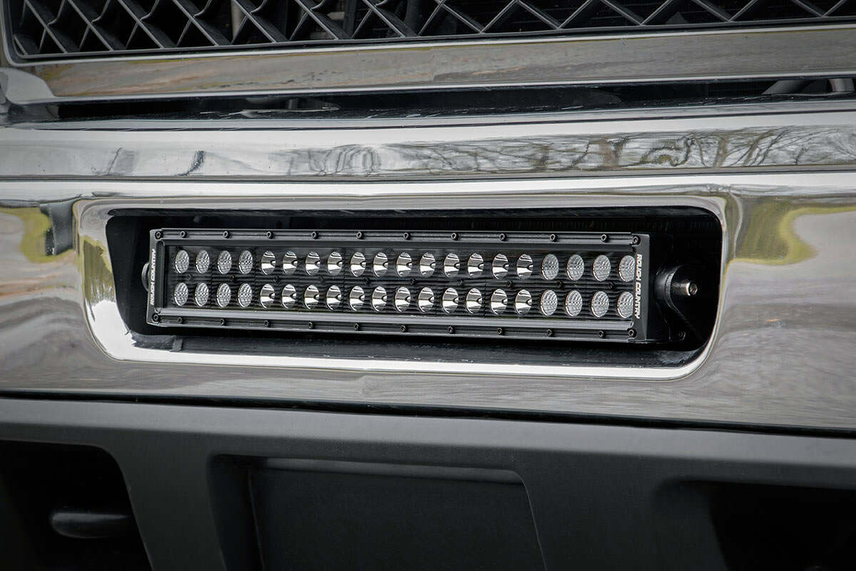 Fits Chevy Silverado 2500 HD 4WD (2011-2014) LED Light Mount; Bumper; 20"; 70522