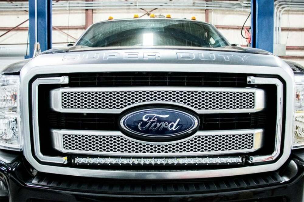 Fits Ford F-250 SD(11-16) LED Light Grill 30" Black Single Row DRL 70530BLDRL