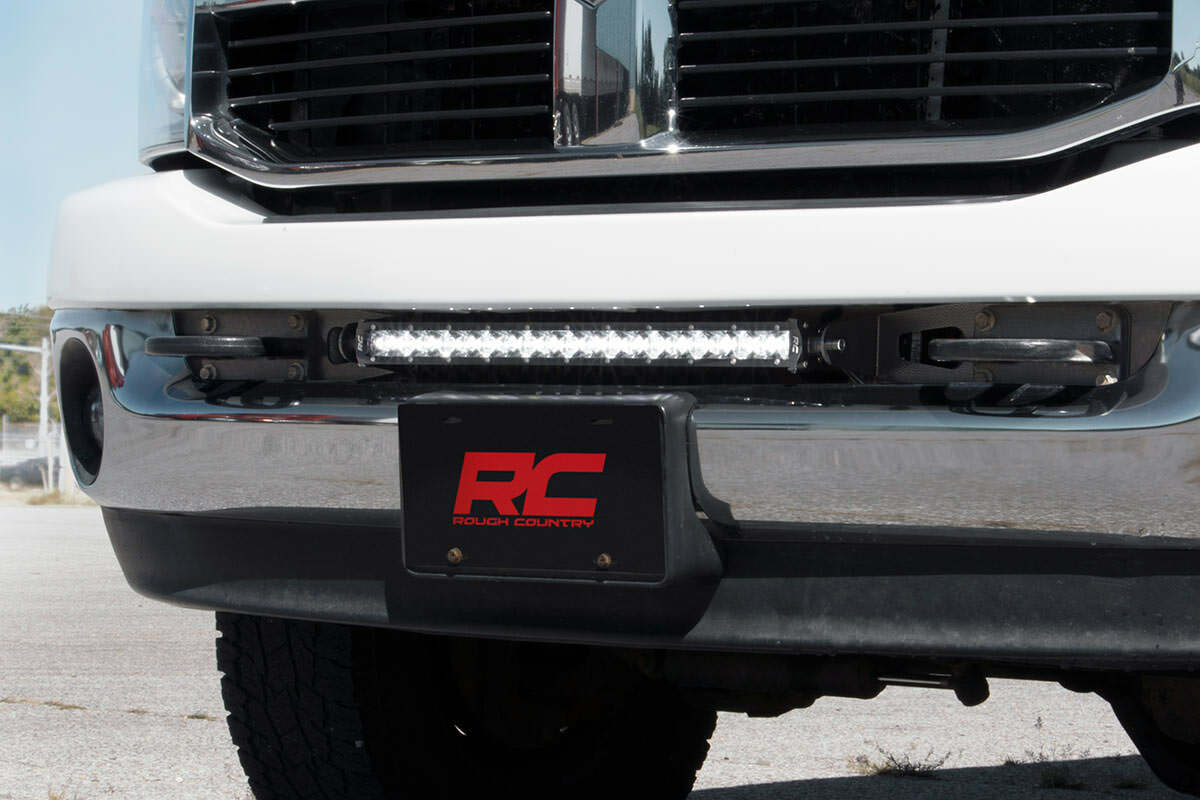 Fits Ram 2500(10-18) LED Light Kit Bumper Mount 20" Black Single Row 70568BL