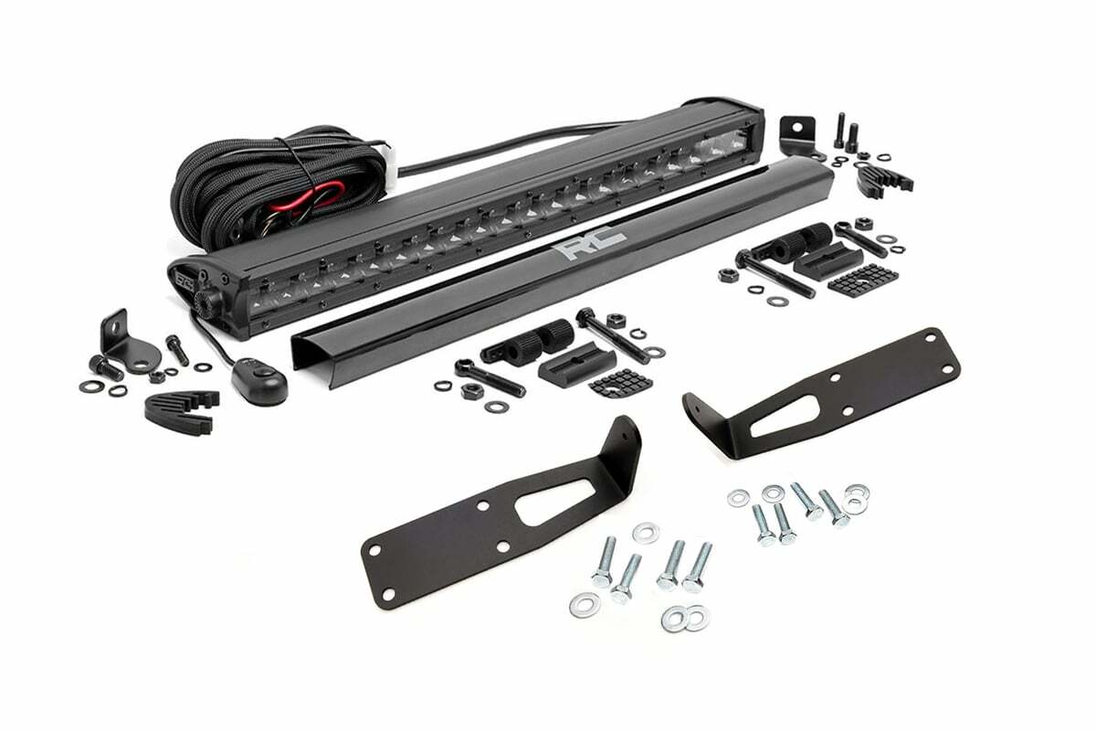 Fits Ram 2500(10-18) LED Light Kit Bumper Mount 20" Black Single Row 70568BL