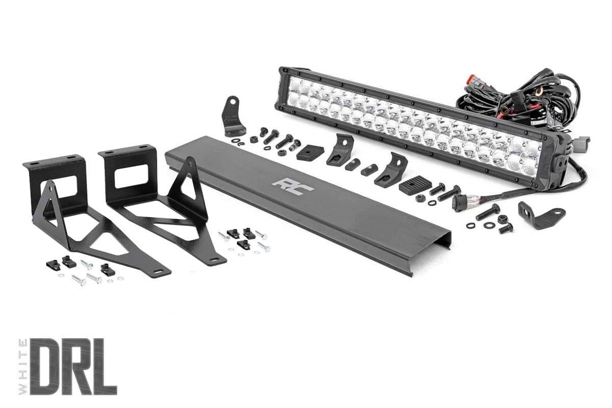Fits Ford F-250 SD(05-07) LED Light Bumper 20" Chrome Dual Row DRL 70664DRL