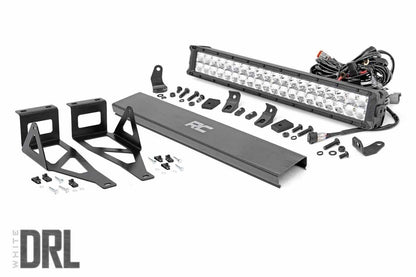 Fits Ford F-250 SD(05-07) LED Light Bumper 20" Chrome Dual Row DRL 70664DRL