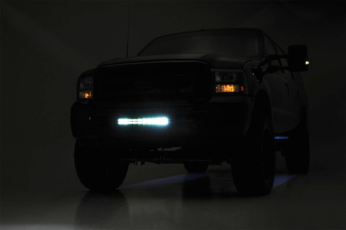 Fits Ford F-250 SD(05-07) LED Light Bumper 20" Chrome Dual Row DRL 70664DRLA