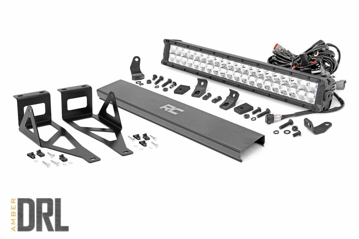 Fits Ford F-250 SD(05-07) LED Light Bumper 20" Chrome Dual Row DRL 70664DRLA
