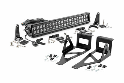 Fits Ford F-250 SD (05-07) LED Light Kit Bumper Mount 20" Black Dual Row 70665