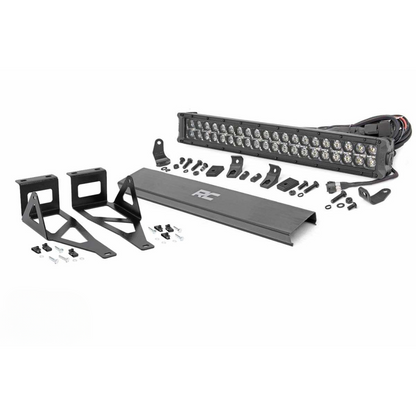 Fits Ford F-250 SD(05-07) LED Light Bumper Mount 2" Black Dual Row DRL 70665DRL
