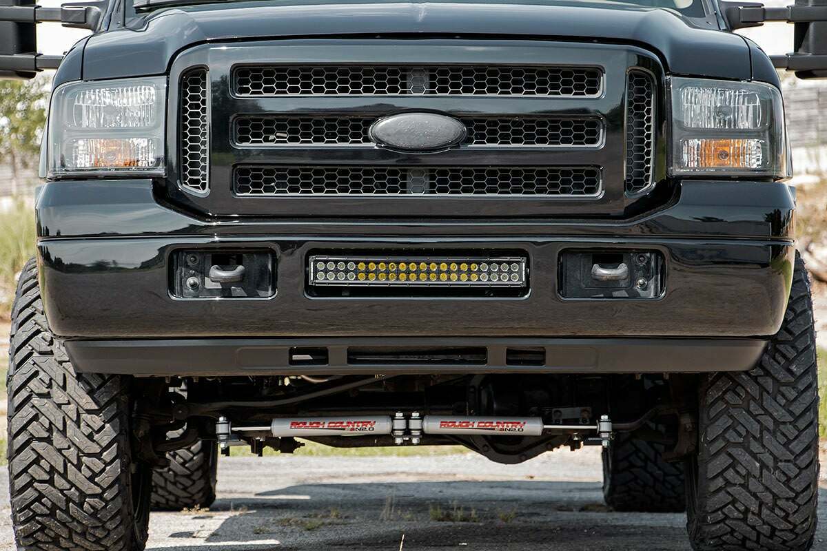 Fits Ford F-250 SD(05-07) LED Light Bumper Mount 2" Black Dual Row DRL 70665DRL