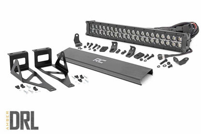 Fits Ford F-250 SD(05-07) LED Light Bumper Mount 2" Black Dual Row 70665DRLA
