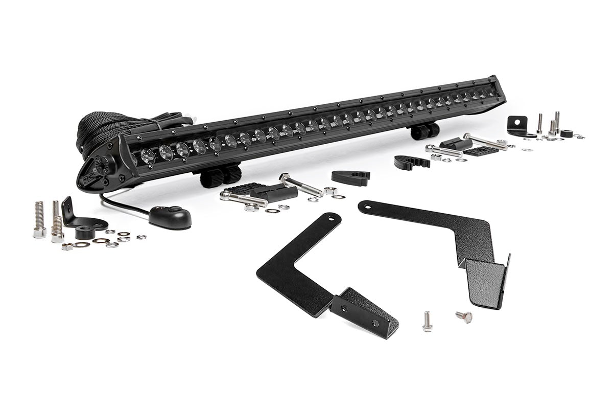 Fits Tacoma(16-23) LED Light Lower Grille Mount 30" Black Single Row 70668